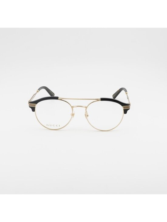 Gucci GG0289O 001 Eyeglasses Black/Gold 51mm Square Frame main image 11